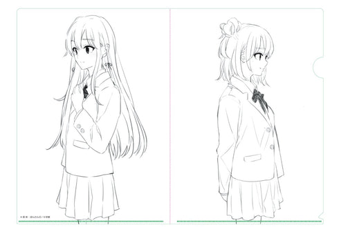 『やはり俺の青春ラブコメはまちがっている。』 A4クリアファイル 雪ノ下雪乃&由比ヶ浜結衣 (モノクロ)